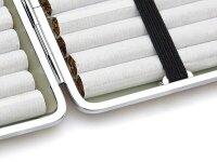 Zigarettenetui Zigaretten Etui Dose Box neue Leder Design Modell Serie Braun