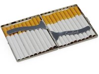 Zigarettenetui Zigaretten Etui Dose Box neue Edelstahl Design Serie Chrom No 1