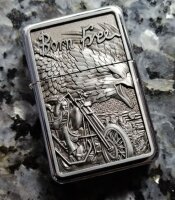 Feuerzeug Benzin Feuerzeuge Lighter neue Motiv Serie Biker Born Free