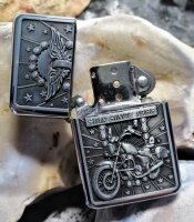 Feuerzeug Benzin Feuerzeuge Lighter neue Motiv Serie Biker Star