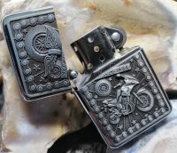 Feuerzeug Benzin Feuerzeuge Lighter neue Motiv Serie Biker Star Since