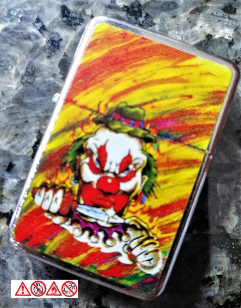 Feuerzeug Benzin Feuerzeuge Lighter neue Motiv Serie clown No 021