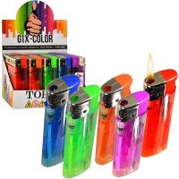 5 x Feuerzeug Gas Feuerzeuge Lighter neue Modell Serie GIX Color Nachfüllbar