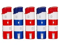 5 x Feuerzeug Gas Feuerzeuge Lighter neue Motiv Design...