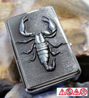 Feuerzeug Gas Feuerzeuge Lighter Exklusiv Design Motiv Serie Scorpion