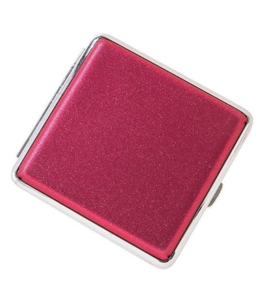 Zigarettenetui Zigaretten Etui Box Dose Deluxe Serie Pink mit Glitzer Effekt